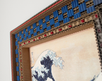Handcrafted cardboard frame - Wave