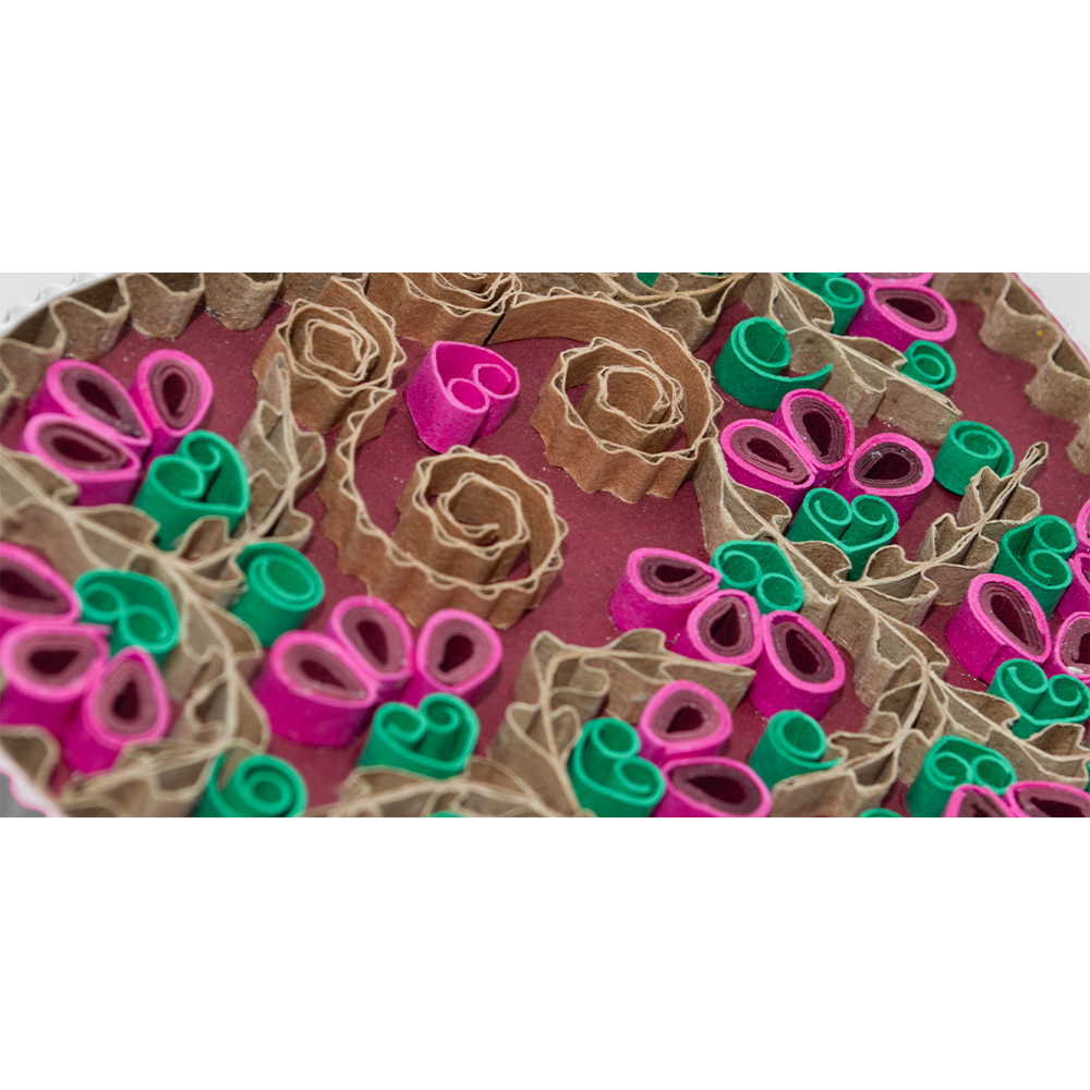 Boîte artisanale - cœur - rose