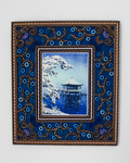 Cadre artisanal en carton Neige