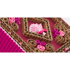 Handcrafted Origami Fan Box - pink