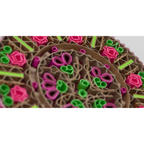 Handcrafted round box - pink