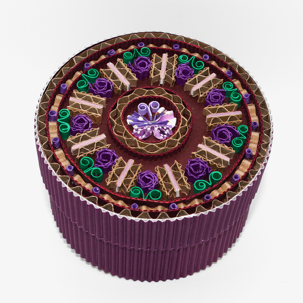 Handcrafted Origami Butterfly Box - purple