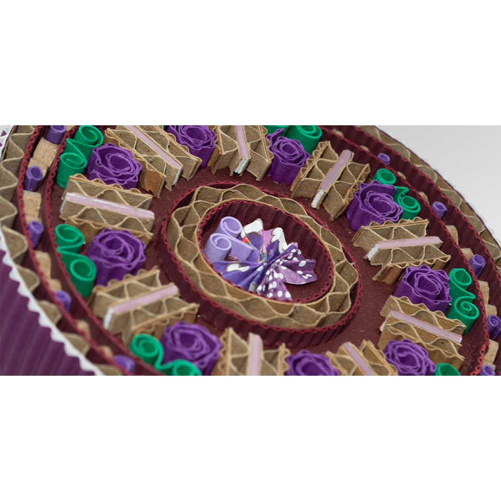 Handcrafted Origami Butterfly Box - purple