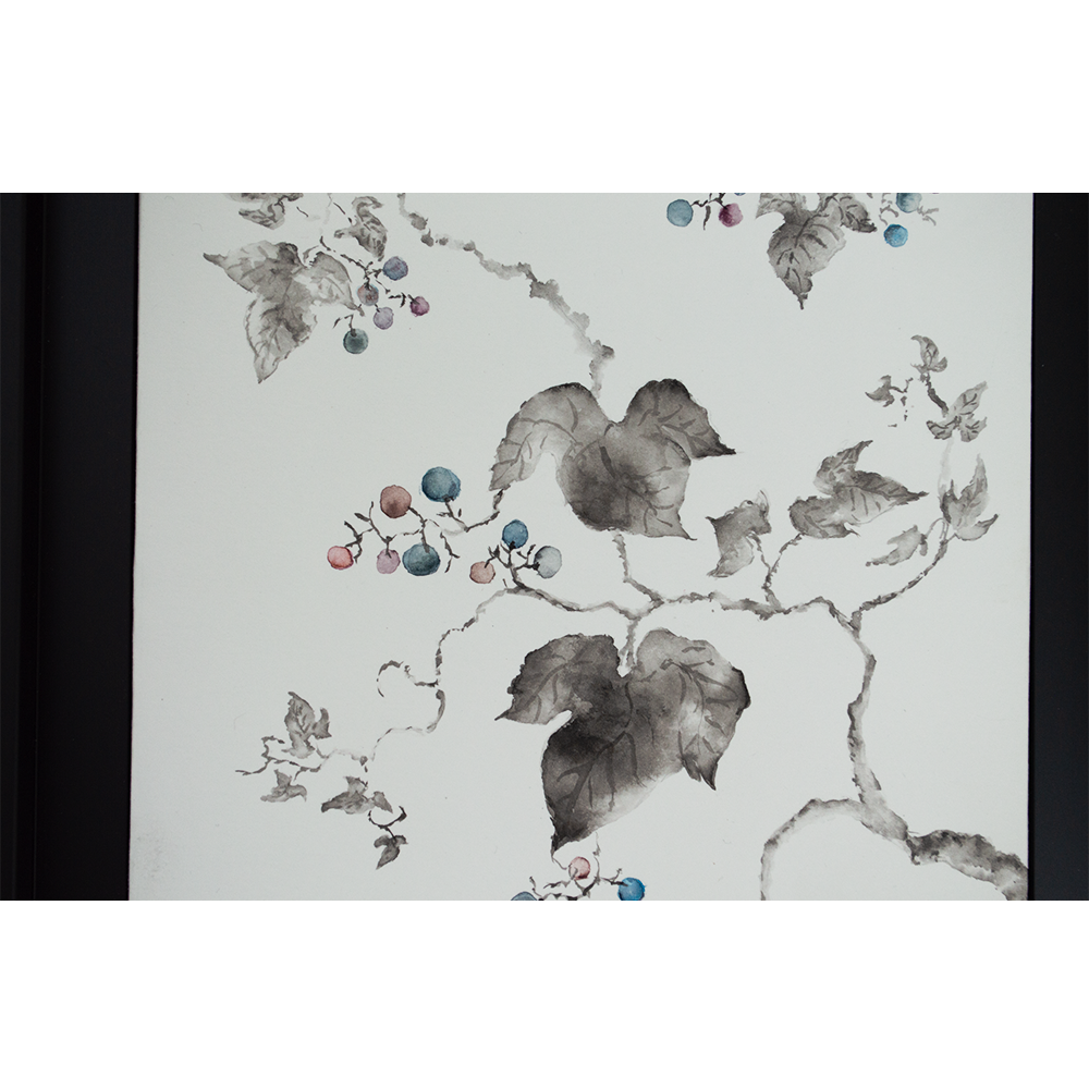 Sumi-e Vignes sauvages