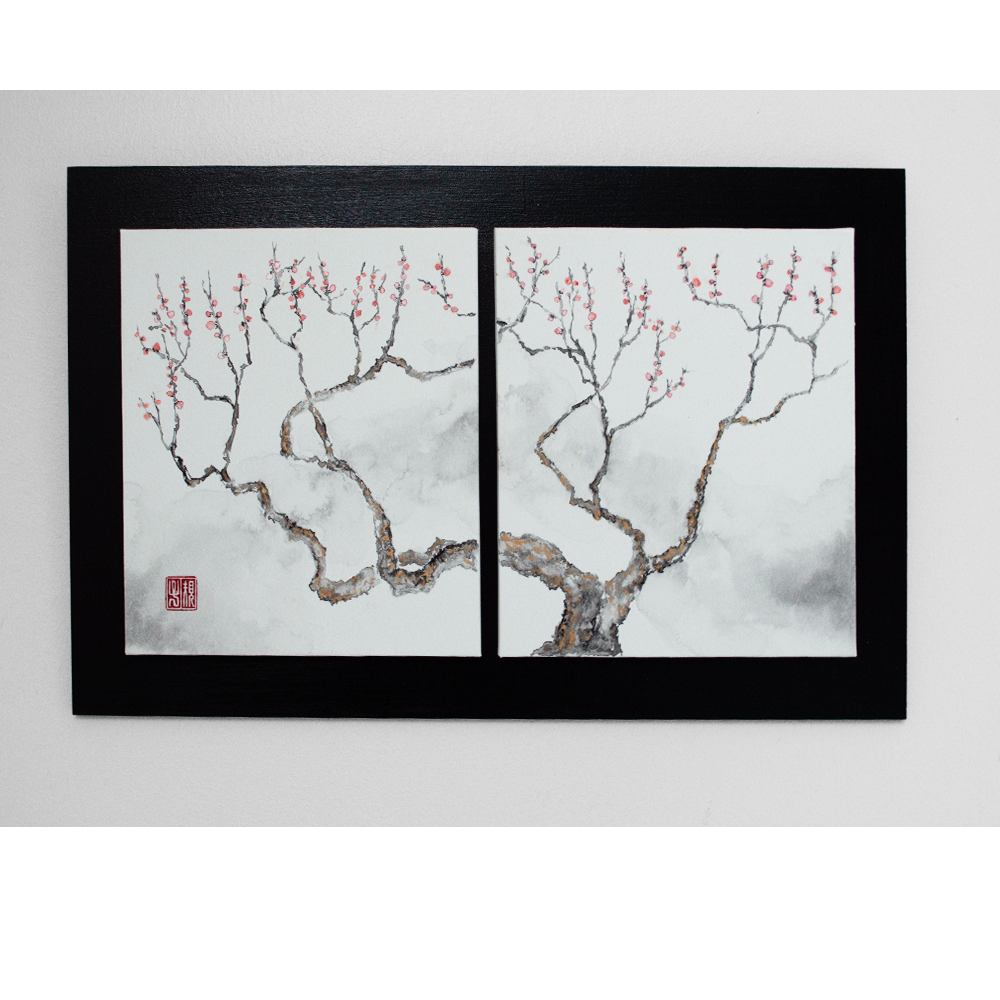 Sumi-e Prunier dragon